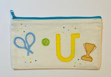 Load image into Gallery viewer, Customized hand drawn pencil pouch: Tennis
