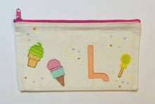 Load image into Gallery viewer, Customized hand drawn pencil pouch: Ice Cream
