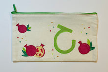 Load image into Gallery viewer, Customized hand drawn pencil pouch: Noor (Pomegranate)
