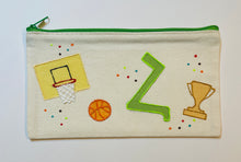 Load image into Gallery viewer, Customized hand drawn pencil pouch: Basketball
