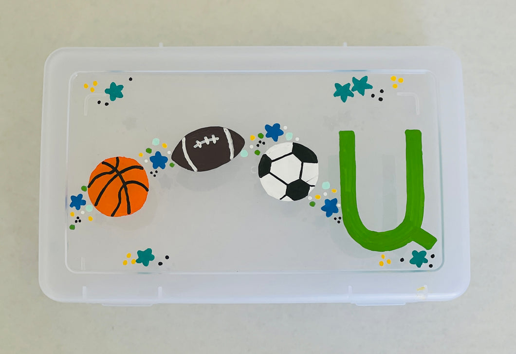 Sports Hobby Box with Armenian Letter of your choice