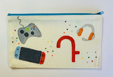 Load image into Gallery viewer, Gaming custom hand drawn pencil pouch
